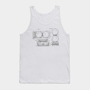 Foldable Highway Warning Signals Vintage Patent Hand Drawing Tank Top